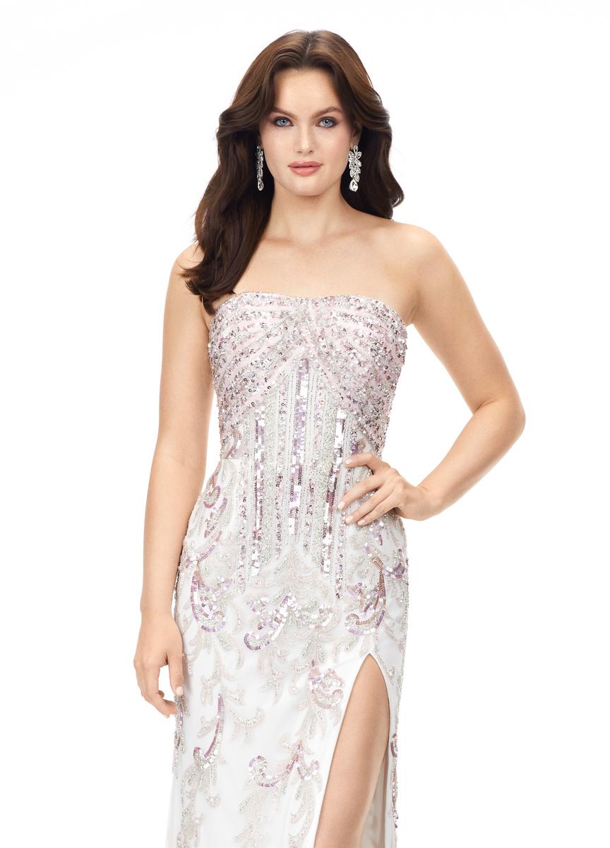 ASHLEYlauren 11242 – Multi/Ivory