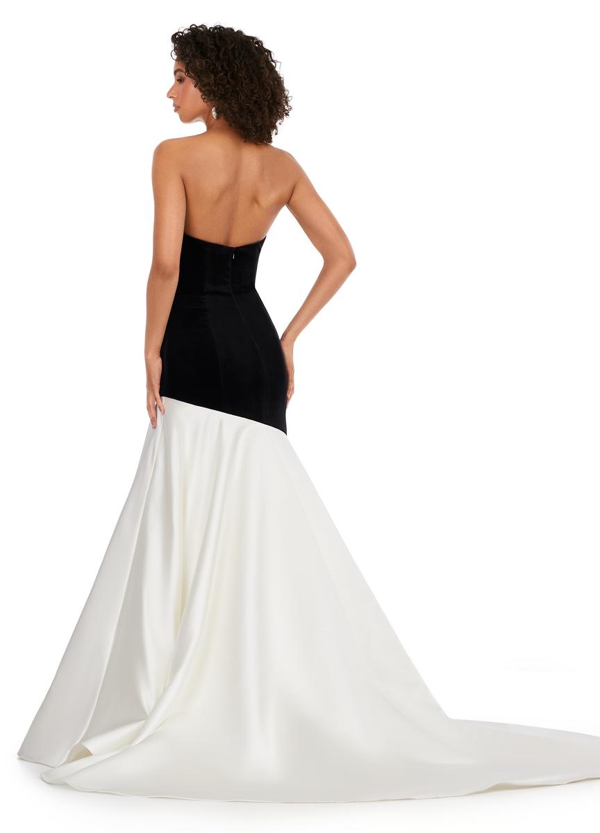 ASHLEYlauren 11264 – Black/Ivory