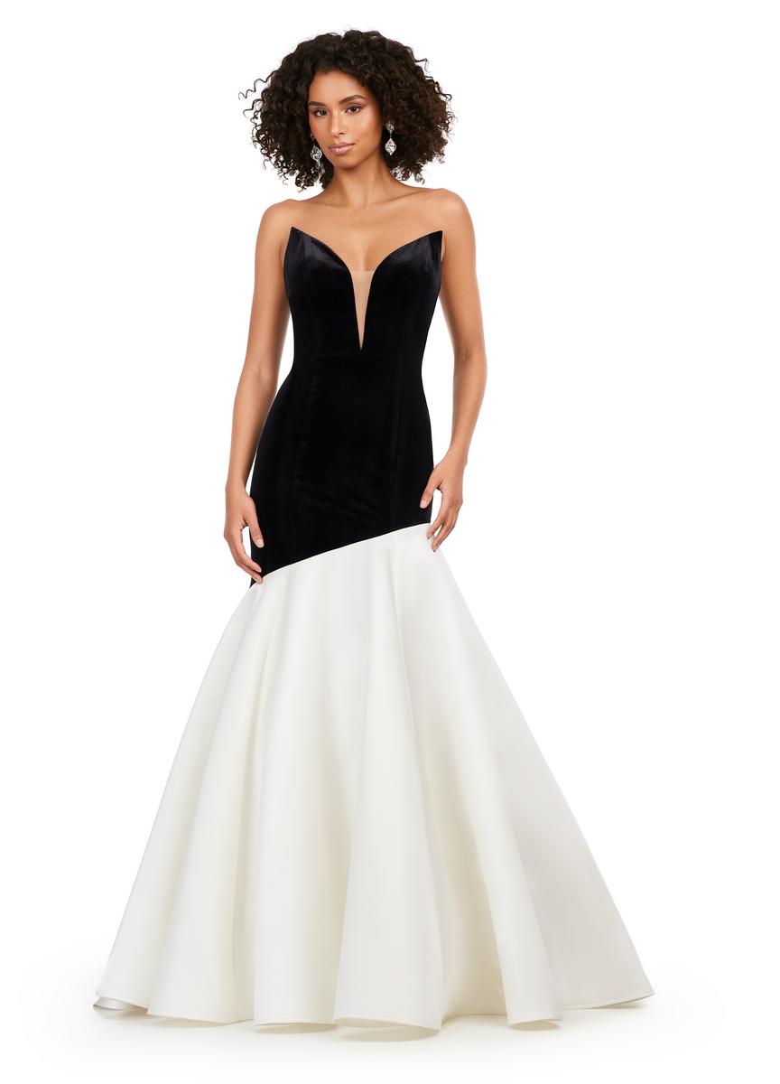 ASHLEYlauren 11264 – Black/Ivory