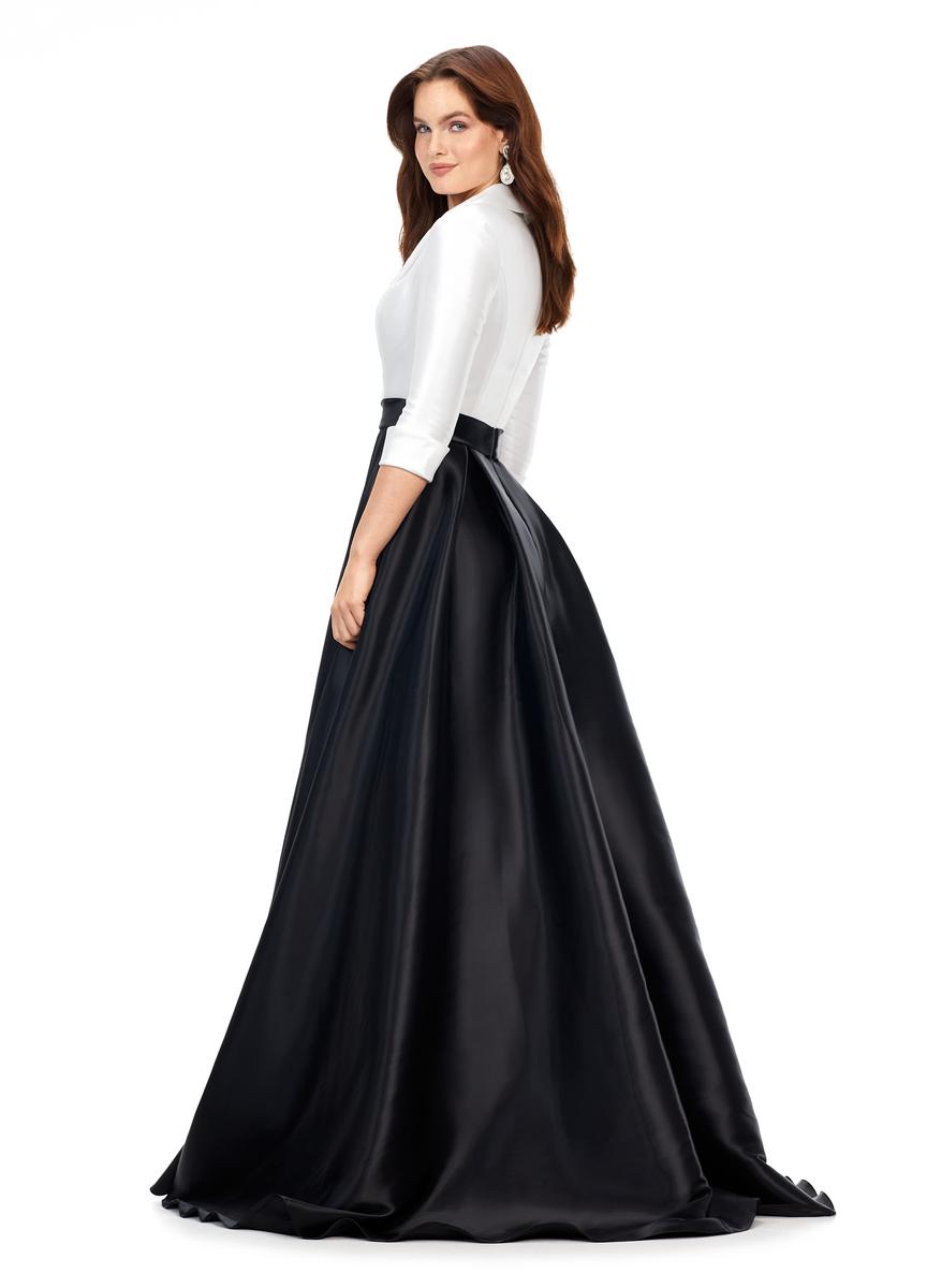 ASHLEYlauren 11326 – Ivory/Black