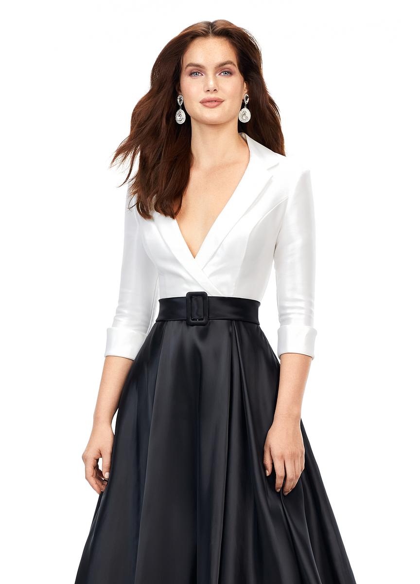 ASHLEYlauren 11326 – Ivory/Black