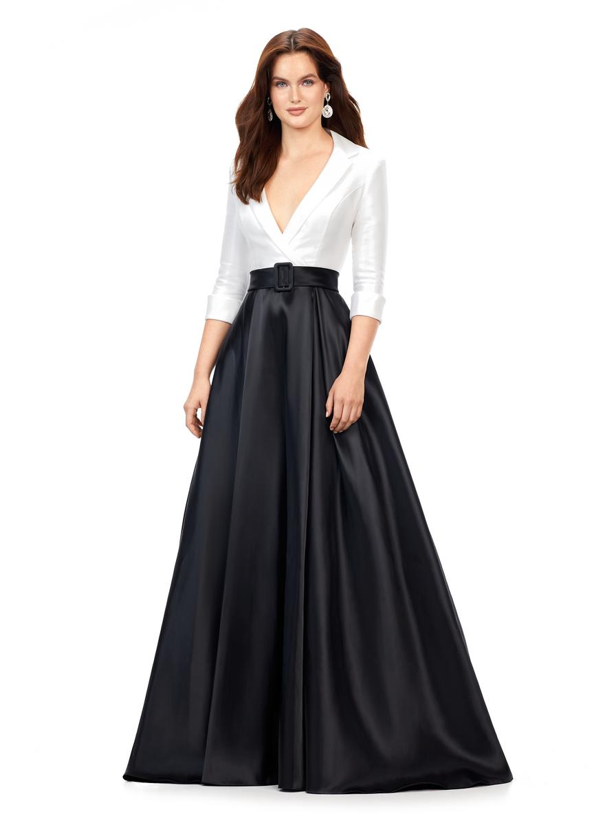 ASHLEYlauren 11326 – Ivory/Black