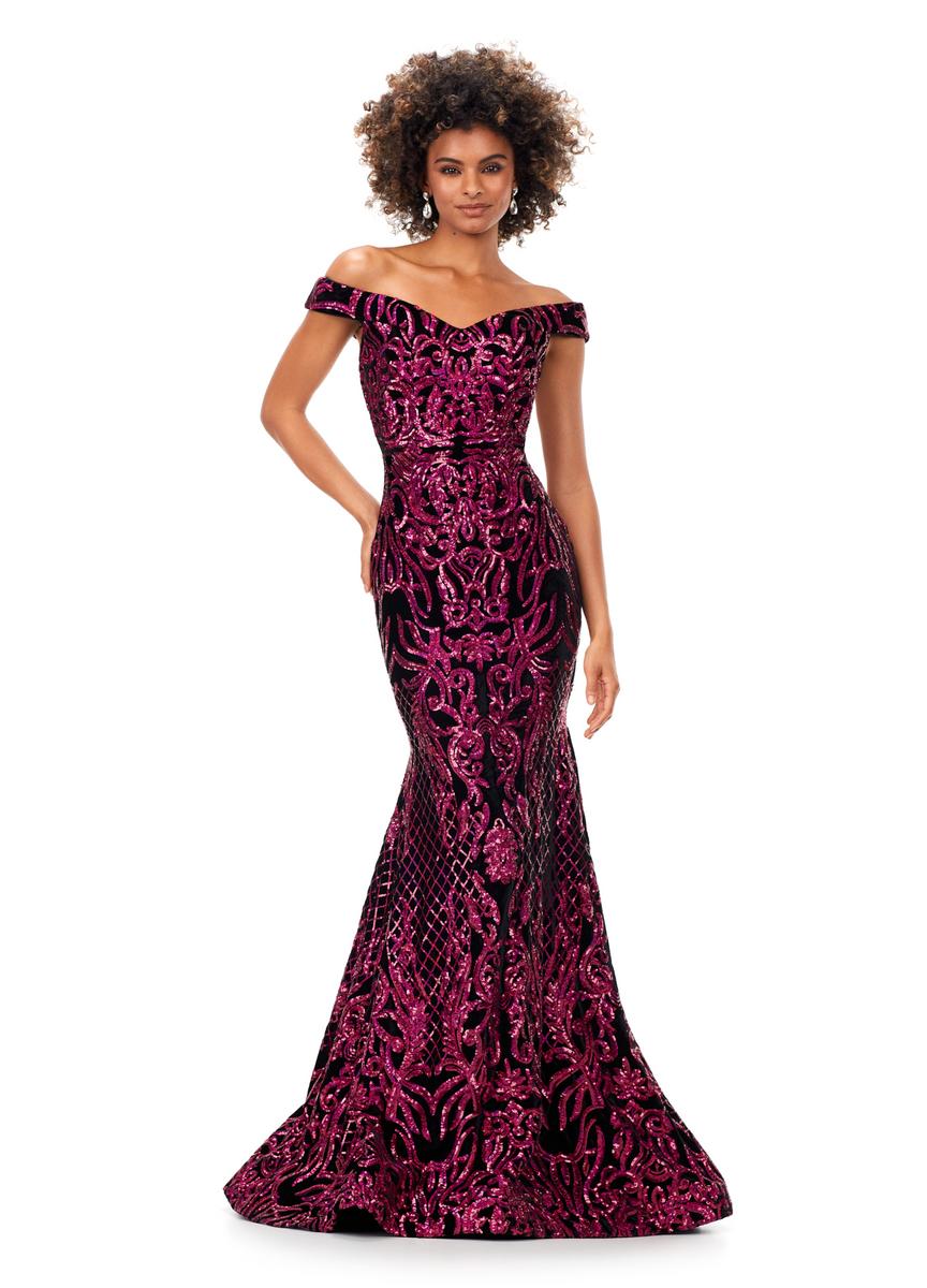 ASHLEYlauren 11330 – Fuchsia/Black