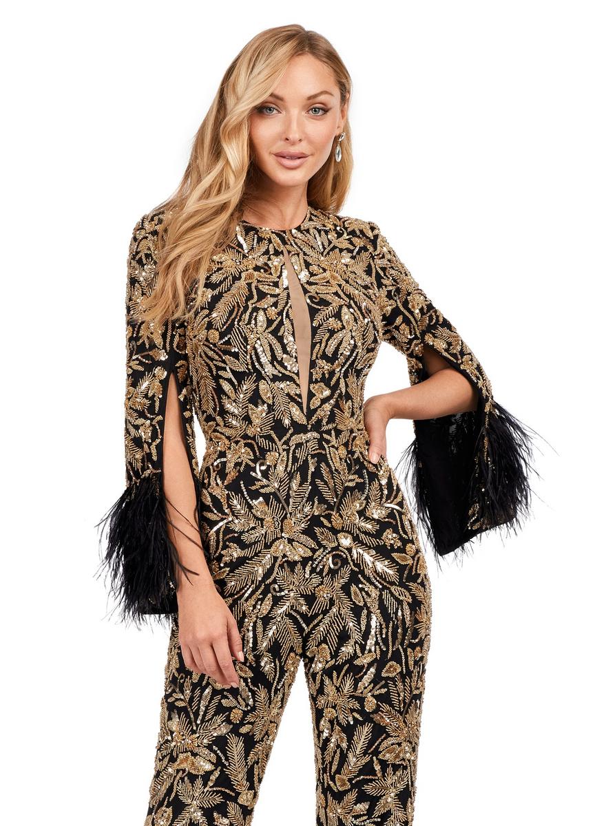 ASHLEYlauren 11394 – Gold/Black