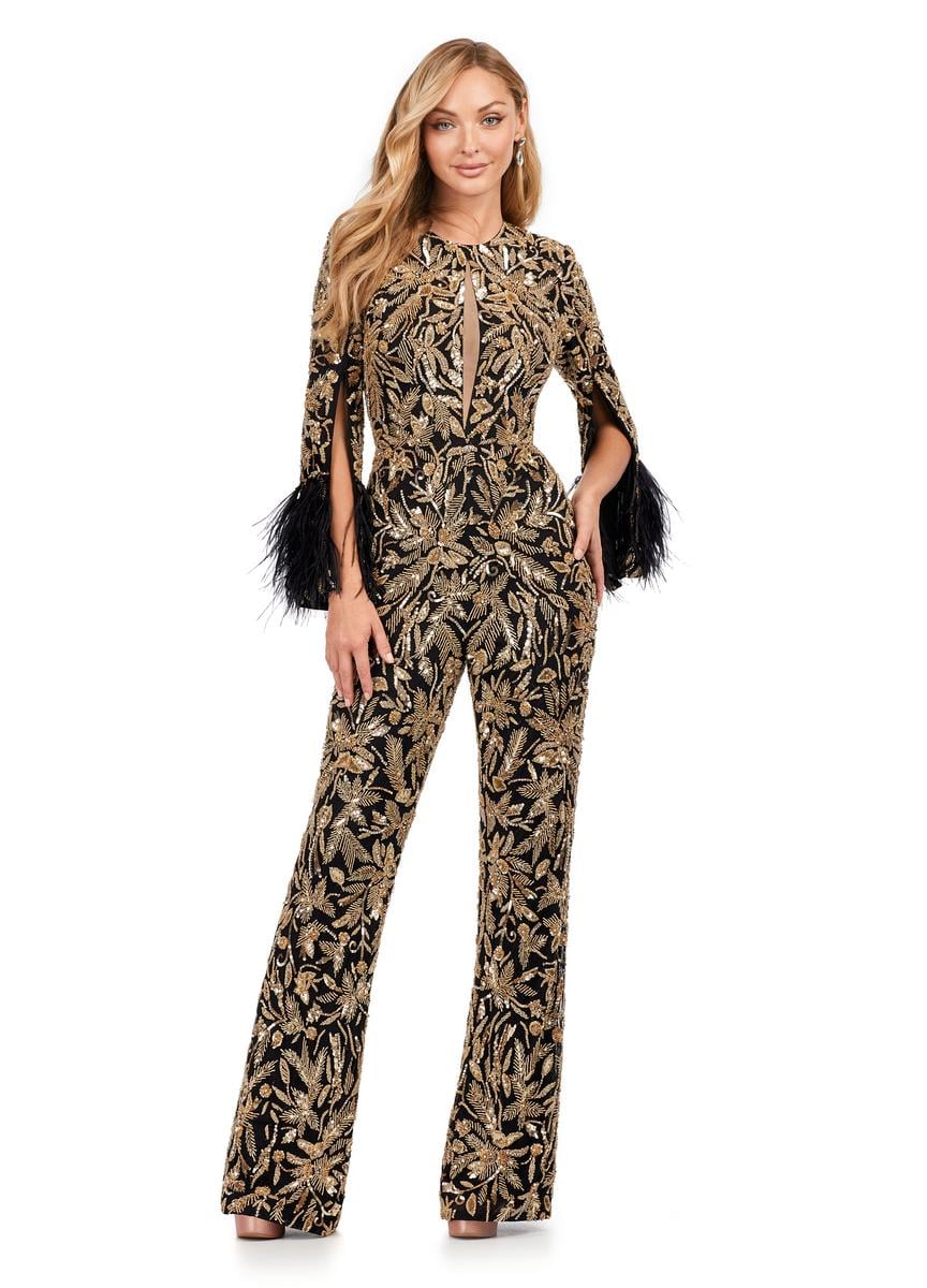 ASHLEYlauren 11394 – Gold/Black
