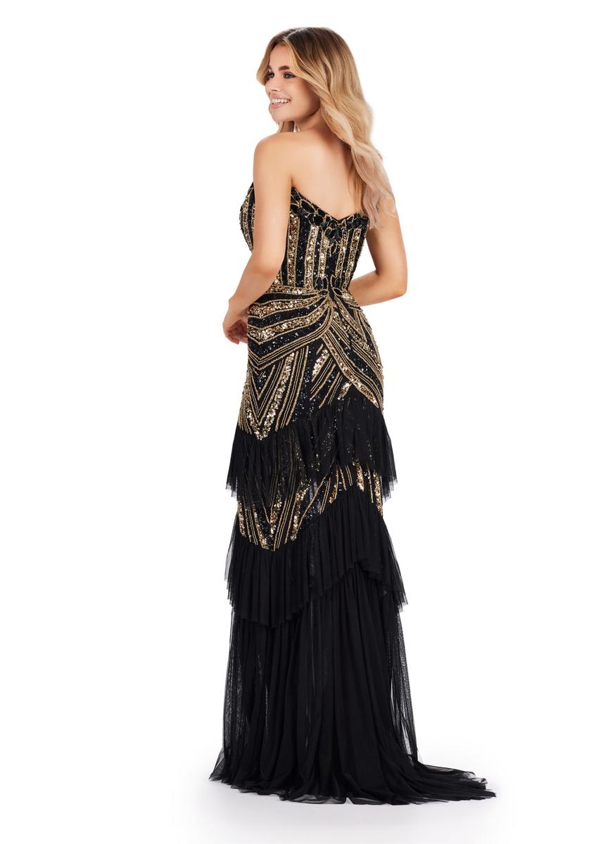 ASHLEYlauren 11438 – Gold/Black