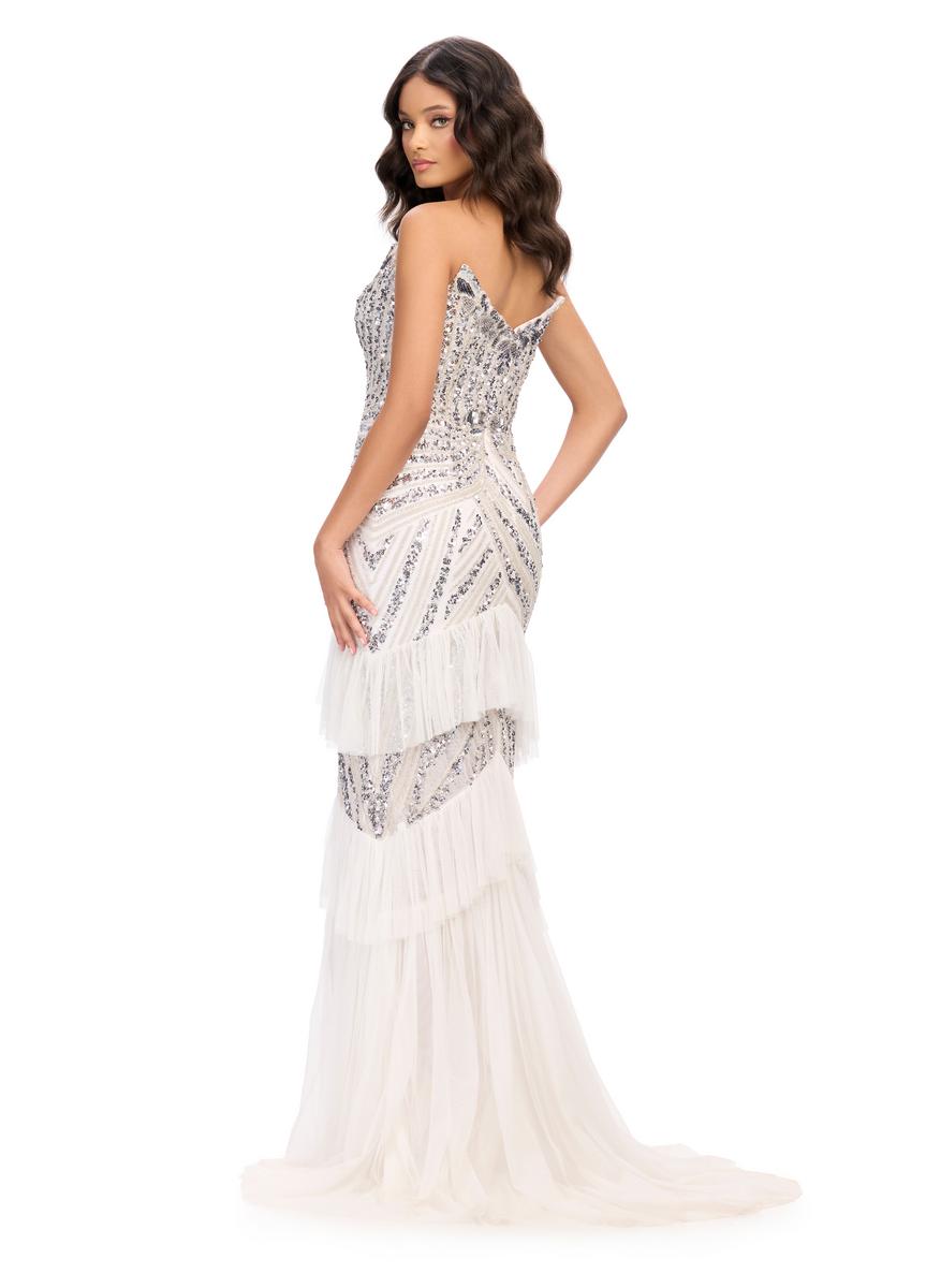 ASHLEYlauren 11438 – Silver/Ivory