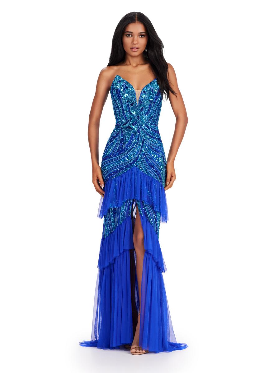 ASHLEYlauren 11438 – Turquoise/Royal