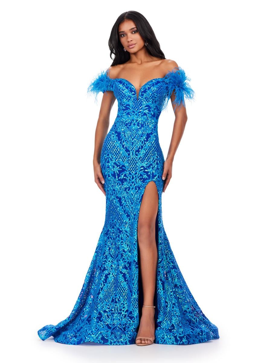 ASHLEYlauren 11463 – Turquoise/Royal