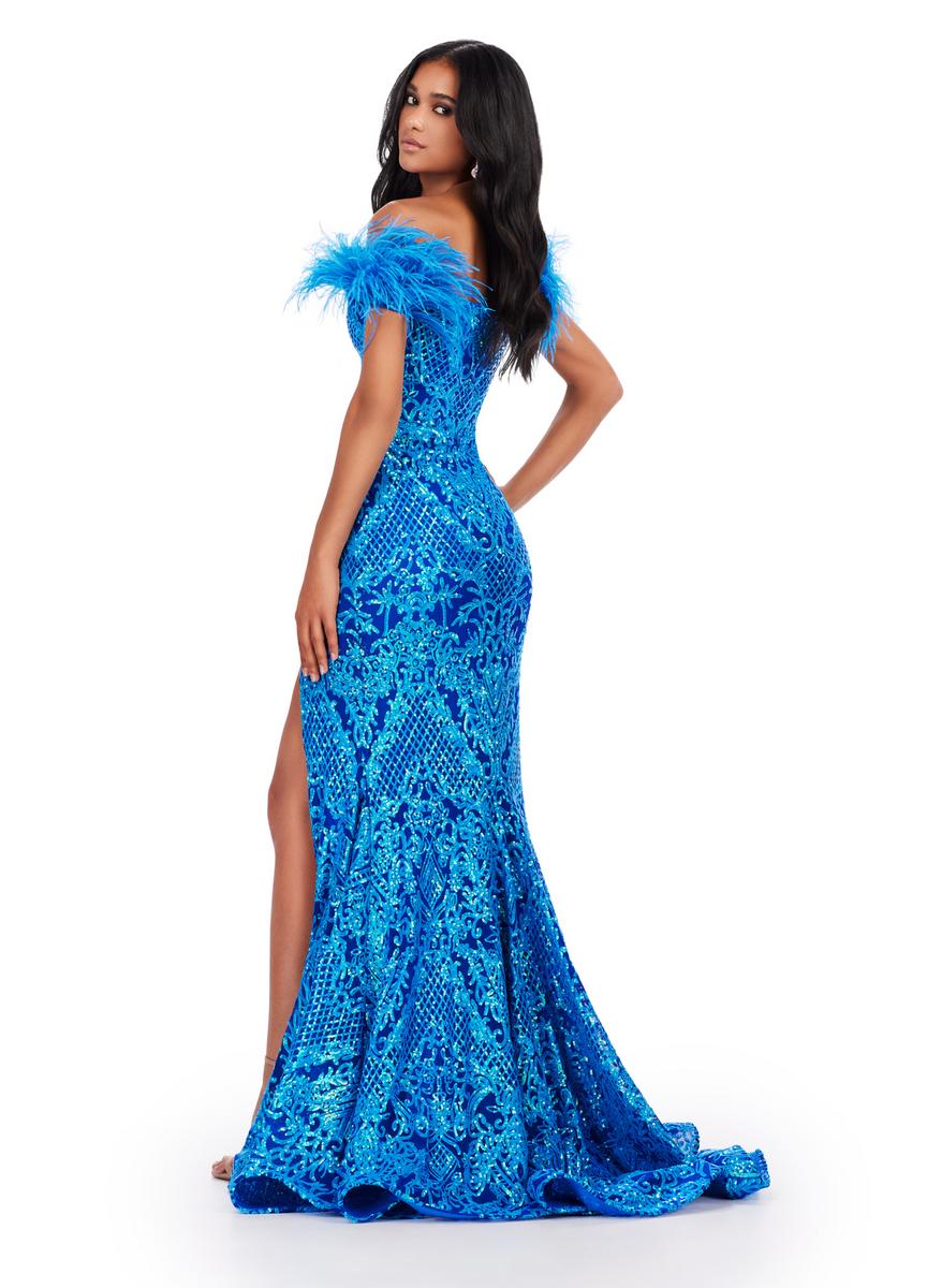 ASHLEYlauren 11463 – Turquoise/Royal