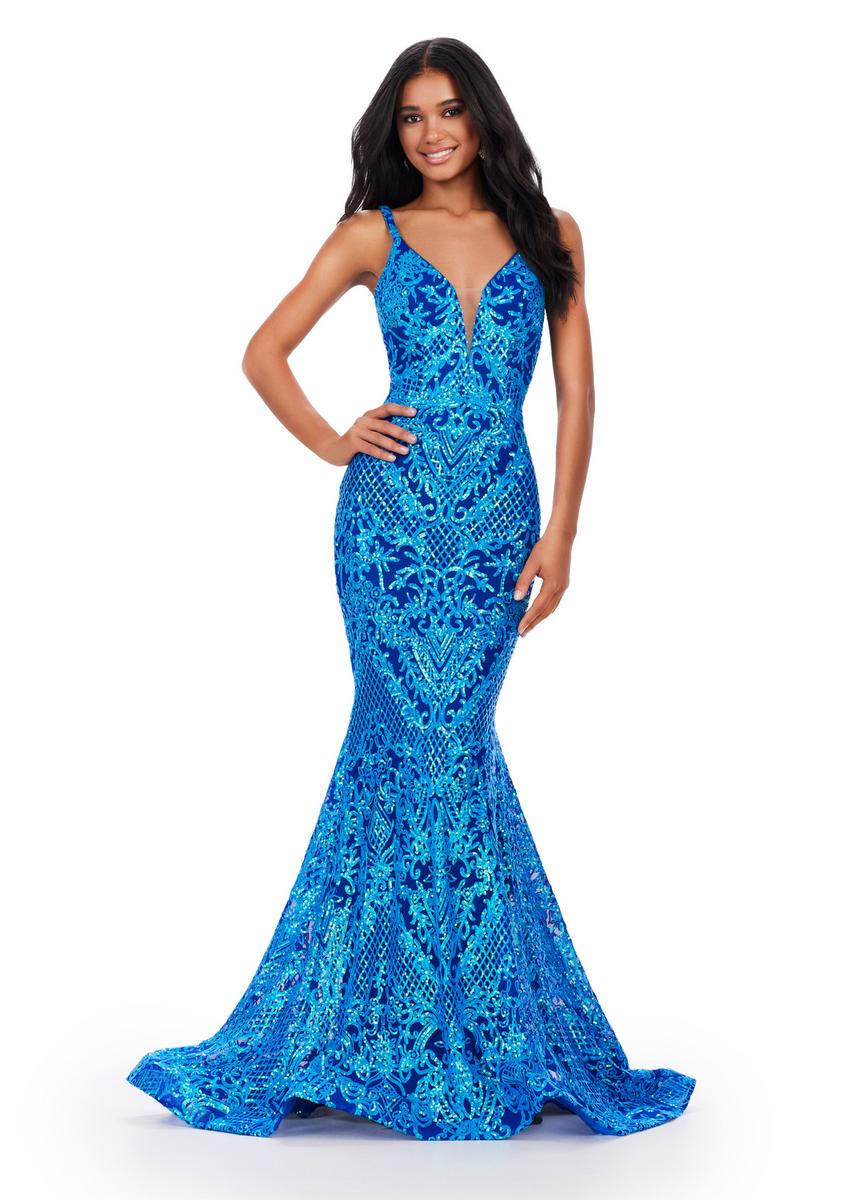 ASHLEYlauren 11466 – Turquoise/Royal