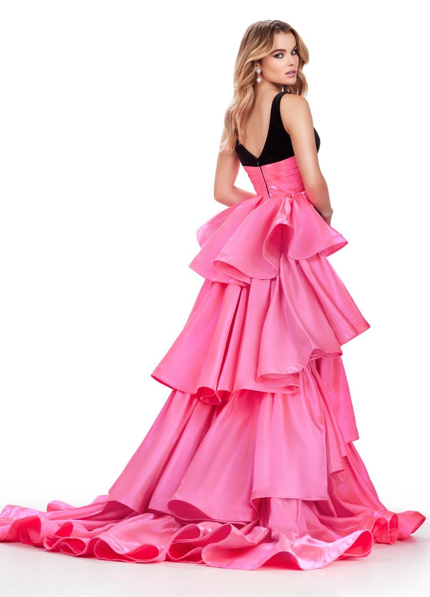 ASHLEYlauren 11643 – Black/Hot Pink