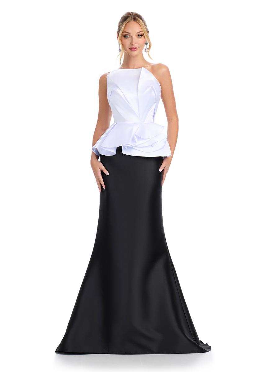 ASHLEYlauren 11874 – White/Black