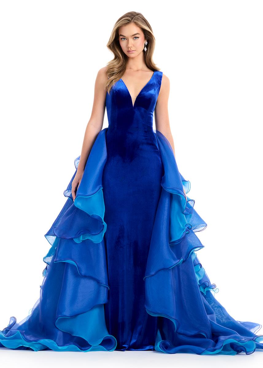 ASHLEYlauren 12049 – Royal/Turquoise