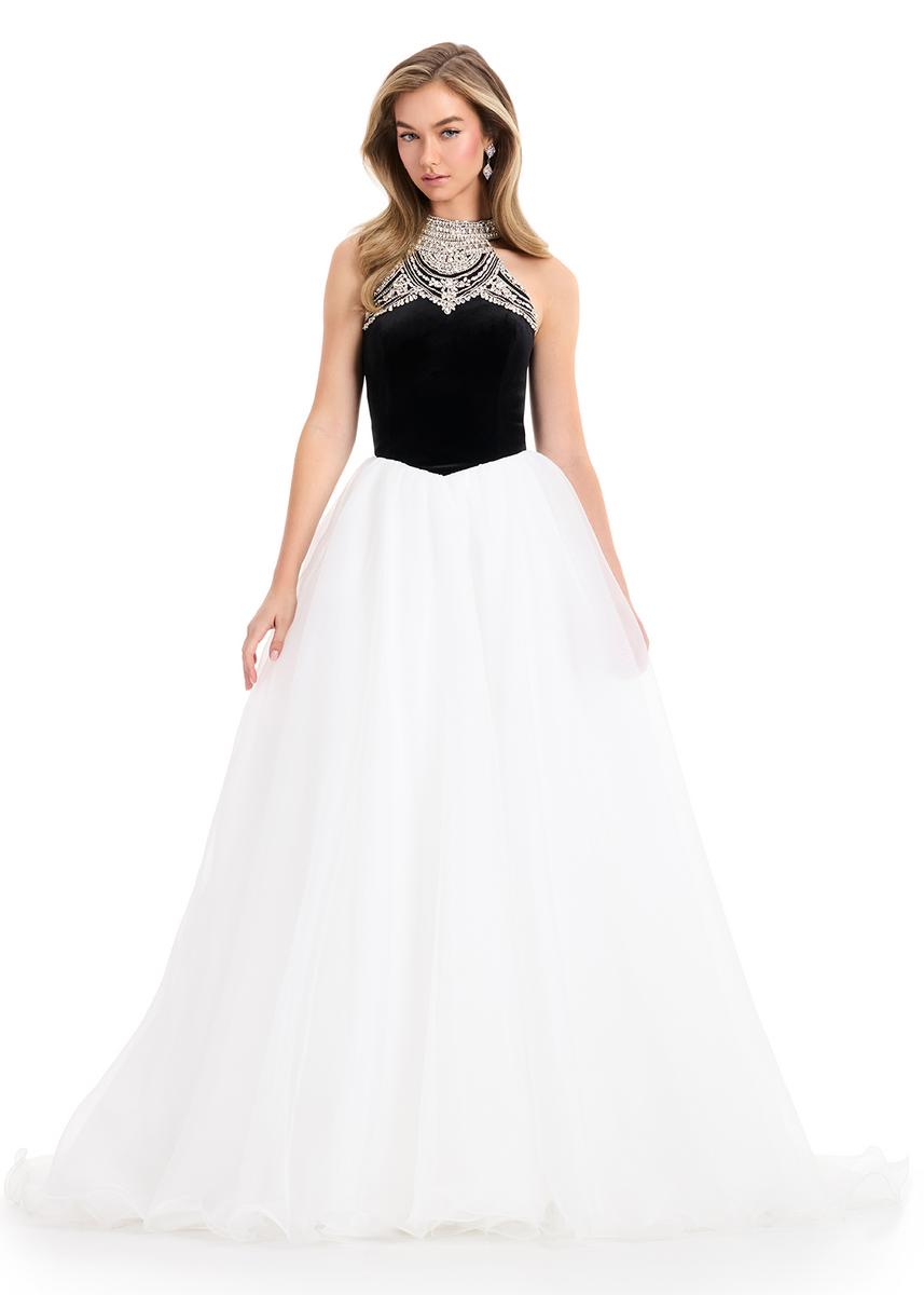 ASHLEYlauren 12050 – Black/Ivory