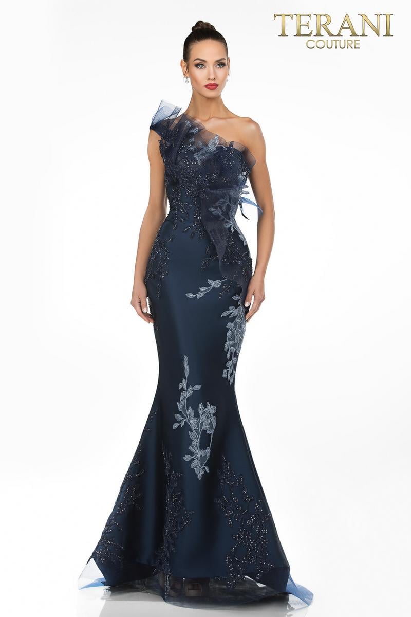 Terani Couture 1911E9095 – Navy
