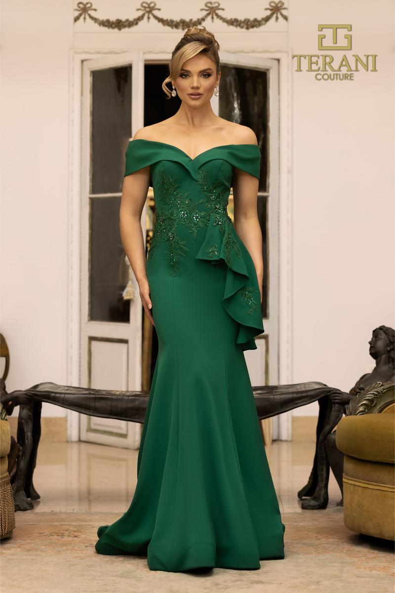 Terani Couture 1911M9339 – Emerald