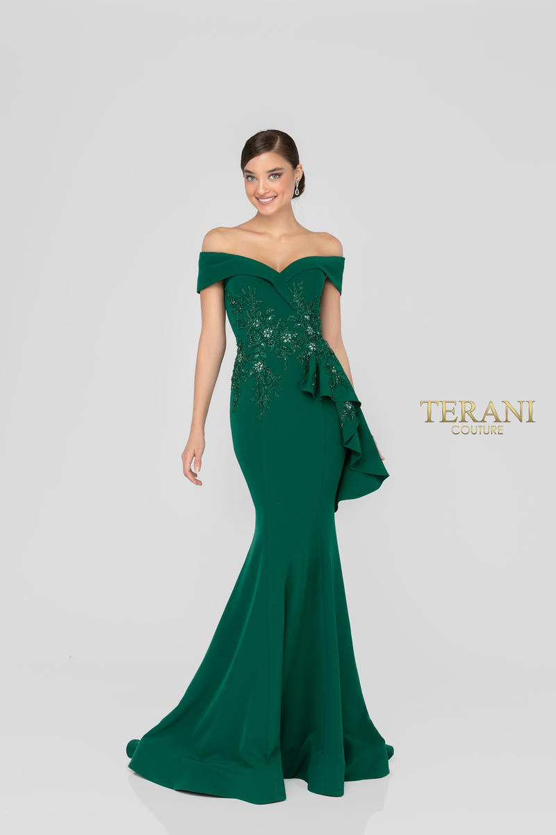 Terani Couture 1911M9339 – Emerald