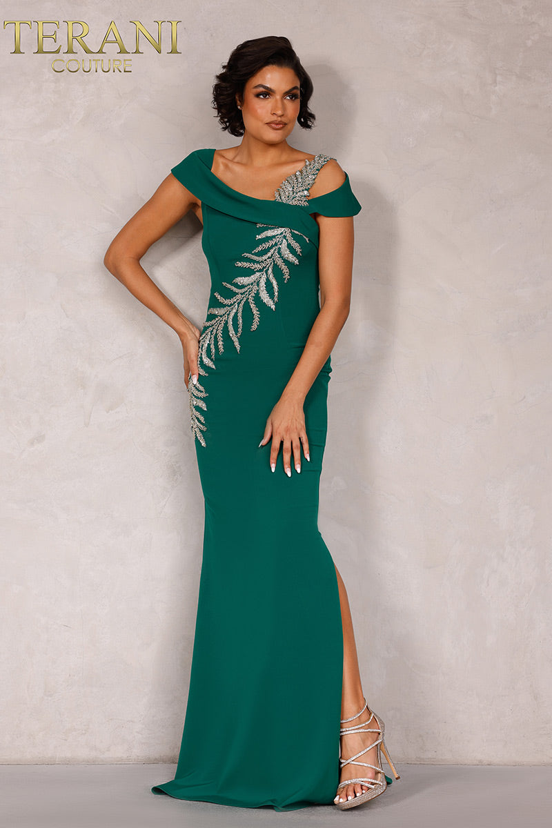 Terani Couture 2111M5289 – Emerald