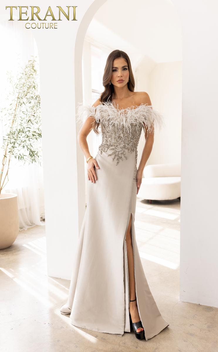Terani Couture 241E2490 – Taupe