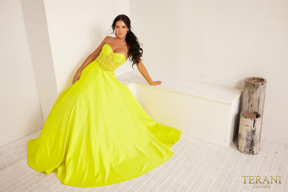 Terani Couture 241P2046 – Chartreuse