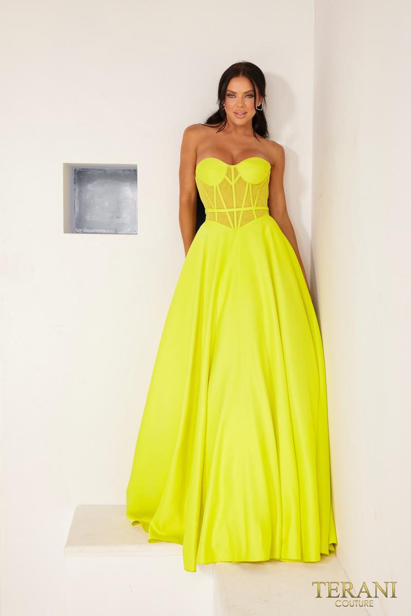 Terani Couture 241P2046 – Chartreuse