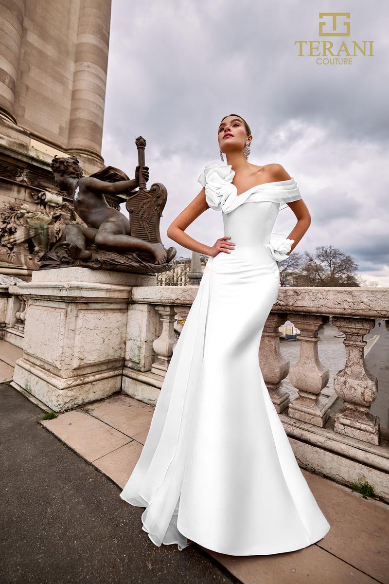 Terani Couture 242M3342 – Ivory
