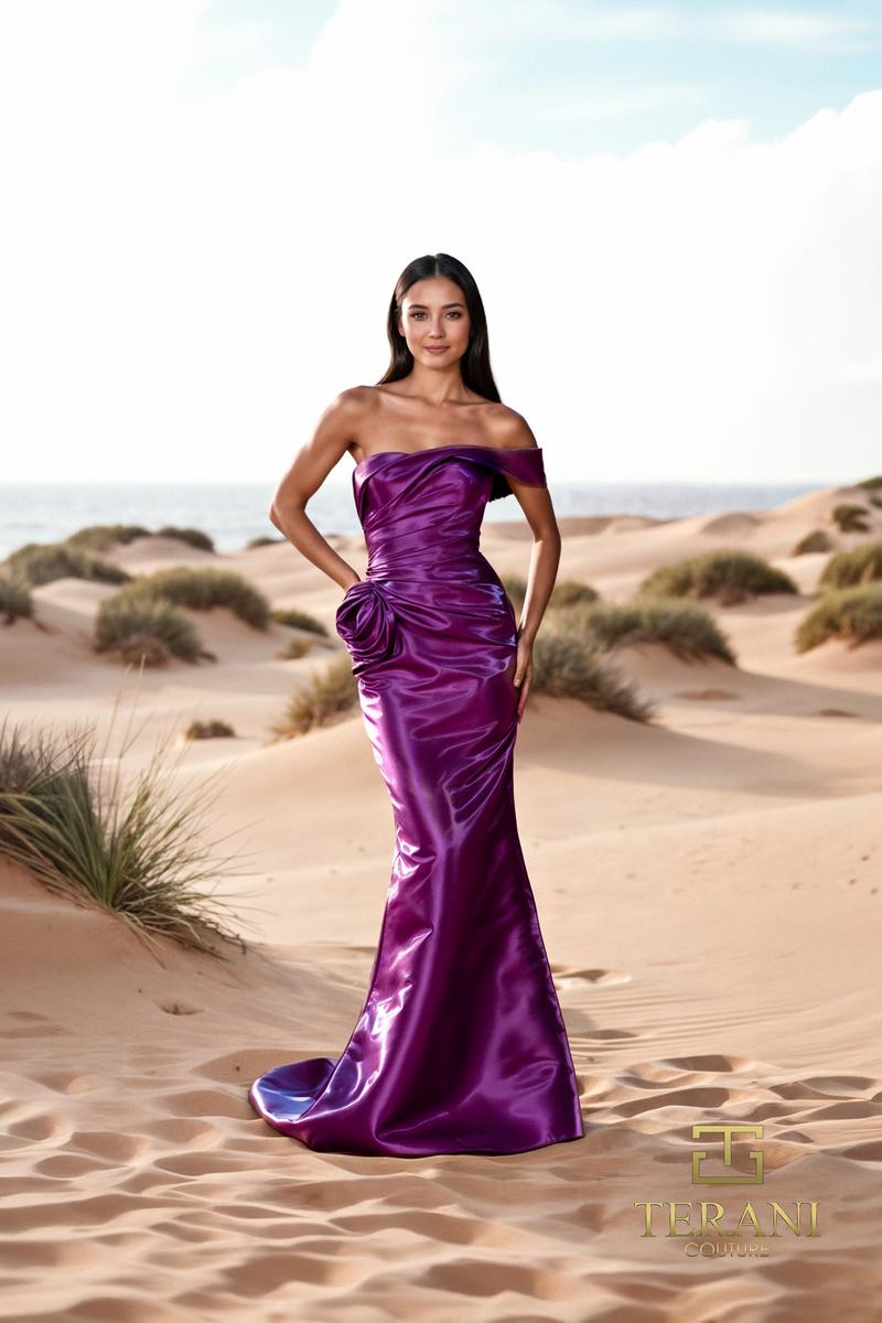 Terani Couture 252E5162 – Plum