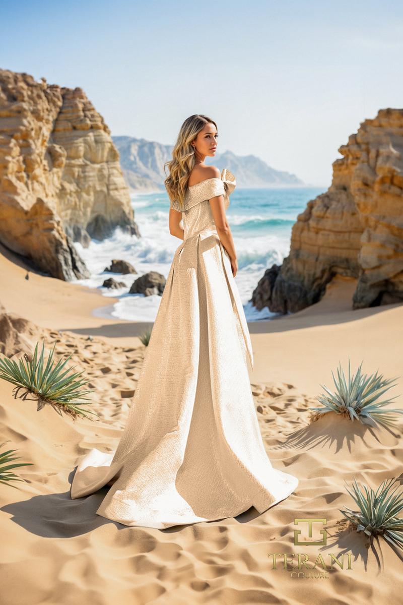 Terani Couture 252E5169 – Rose Gold