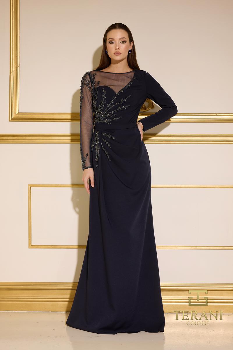 Terani Couture 252M5341 – Navy