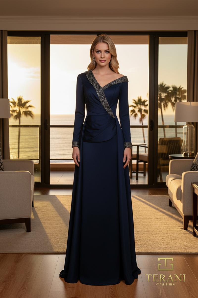Terani Couture 252E5108 – Navy