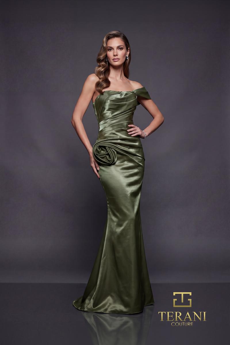 Terani Couture 252E5162 – Olive