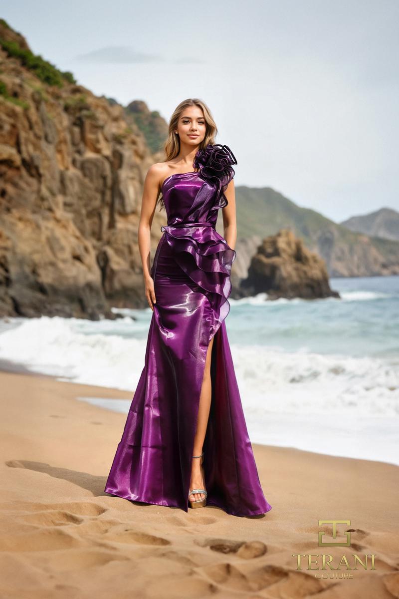 Terani Couture 252E5516 – Plum