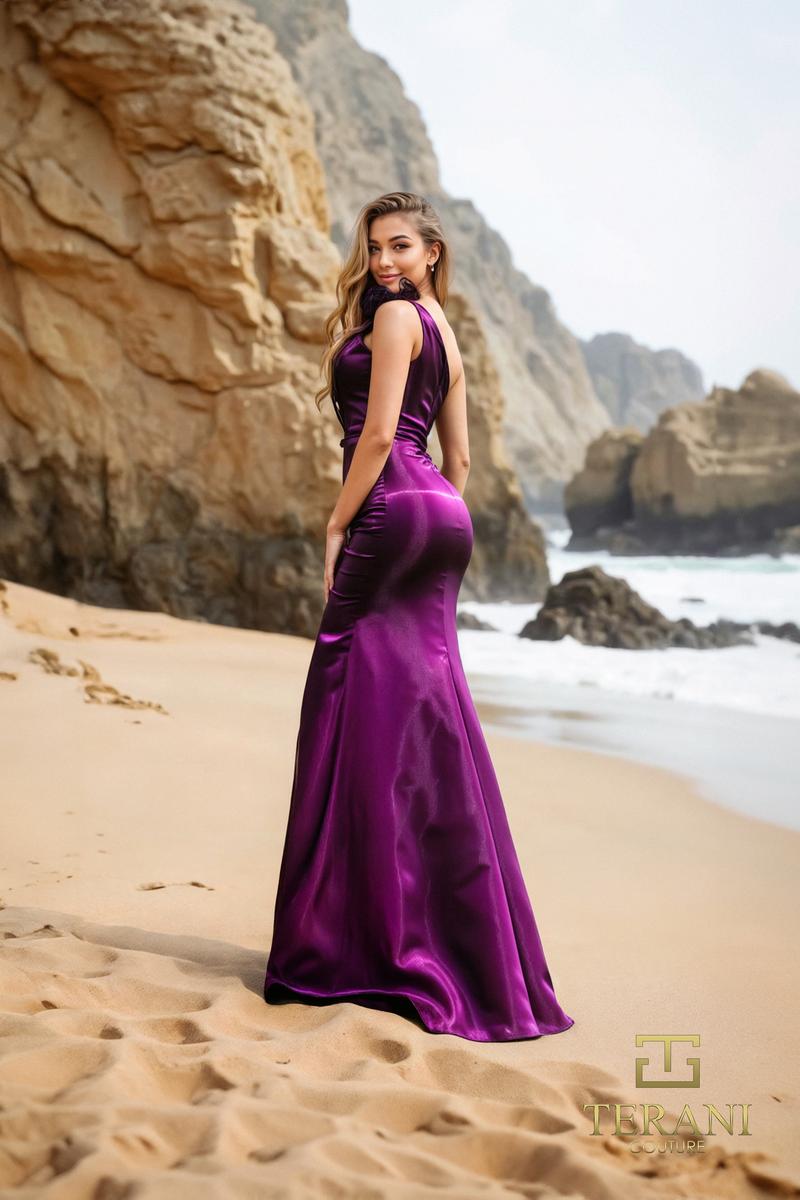 Terani Couture 252E5516 – Plum