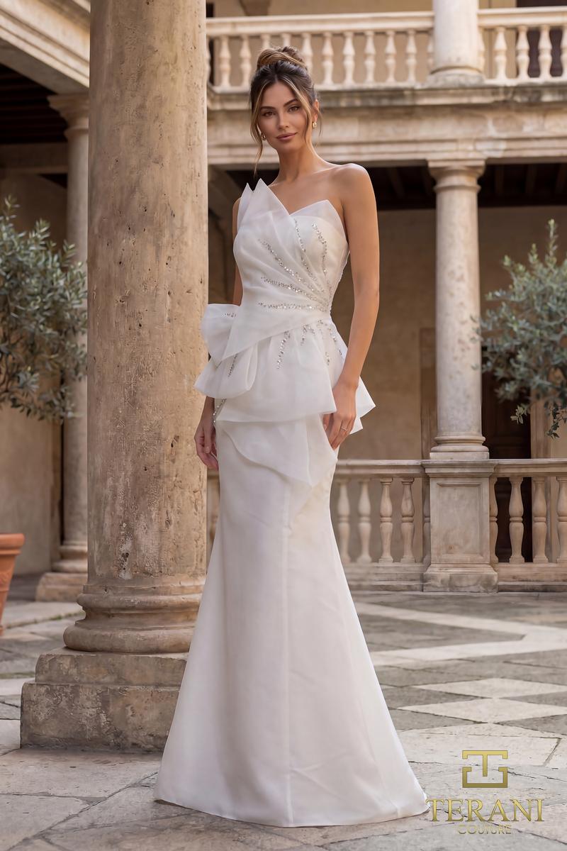 Terani Couture 252E5550 – Ivory