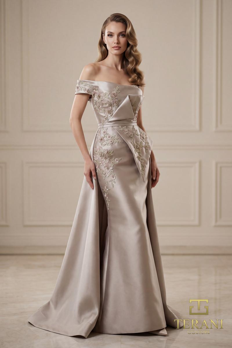 Terani Couture 252M5309 – Taupe
