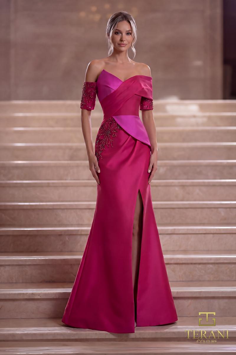 Terani Couture 261E6210 – Fuchsia Red
