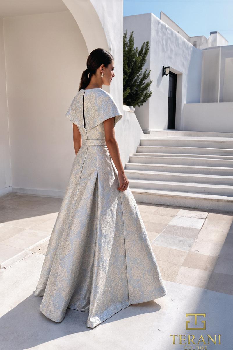 Terani Couture 261M6443 – Blue Stone