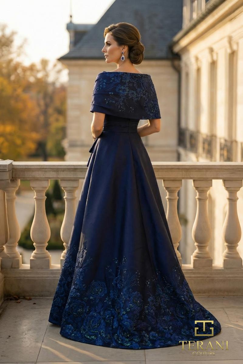 Terani Couture 262M7323 – Navy