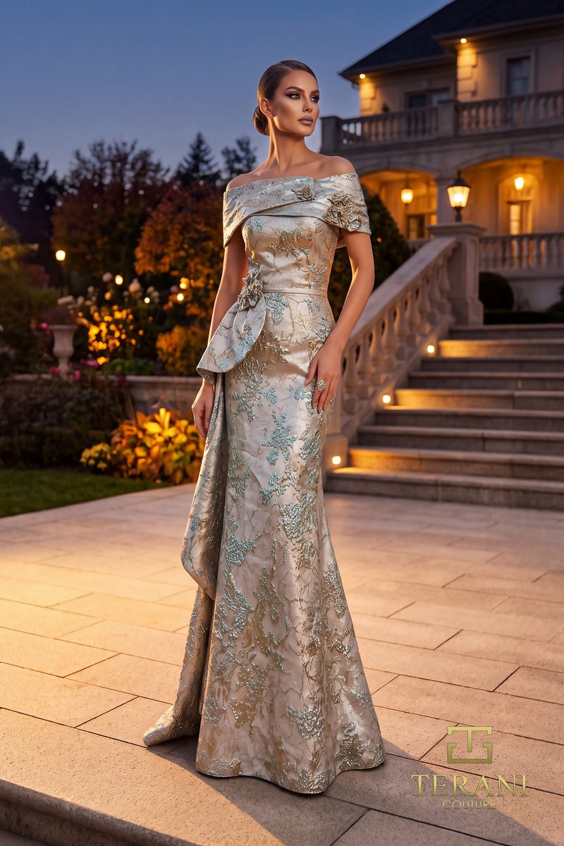 Terani Couture 262M7303 – Blue