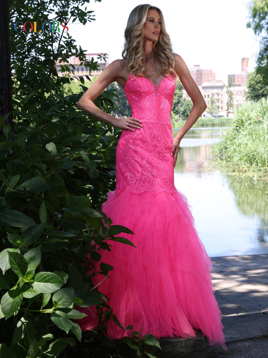 Colors Dress 2985 – Hot Pink