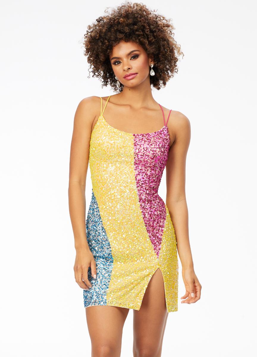 ASHLEYlauren 4502 – Yellow/Multi