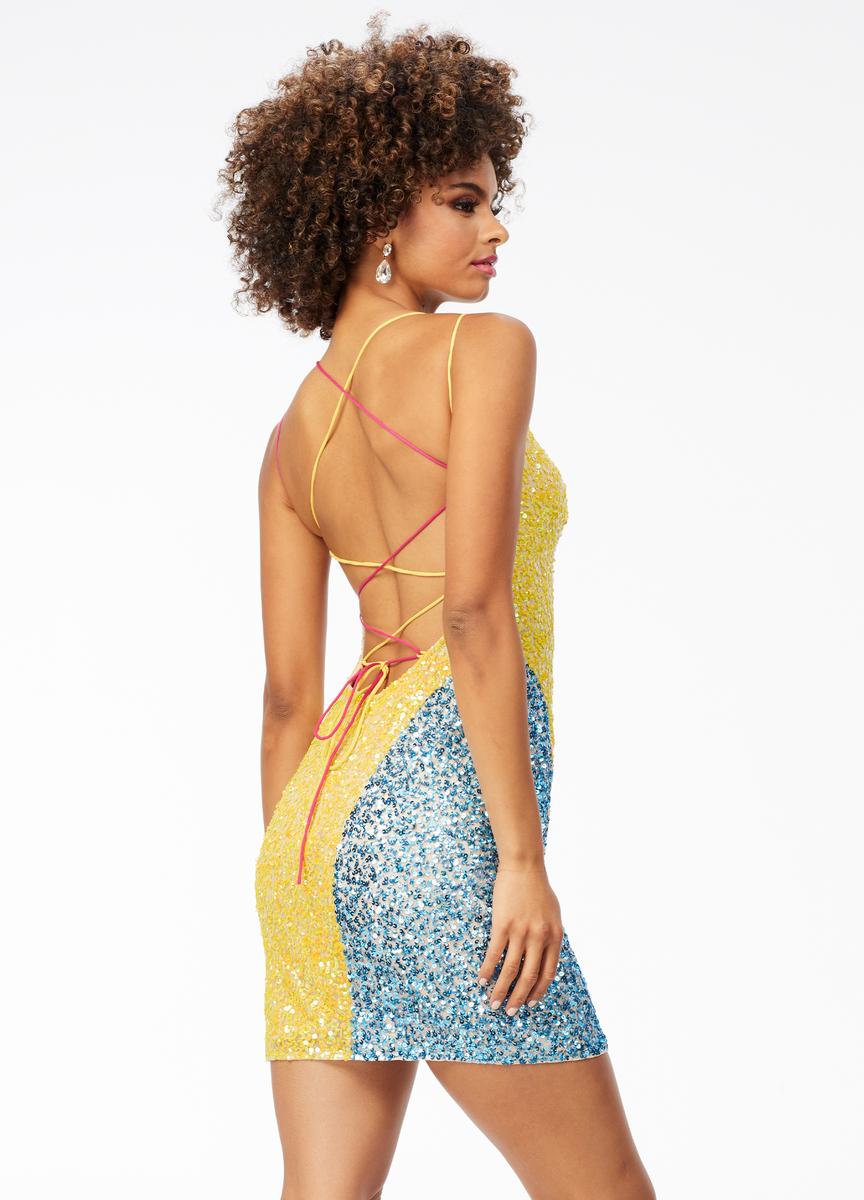 ASHLEYlauren 4502 – Yellow/Multi