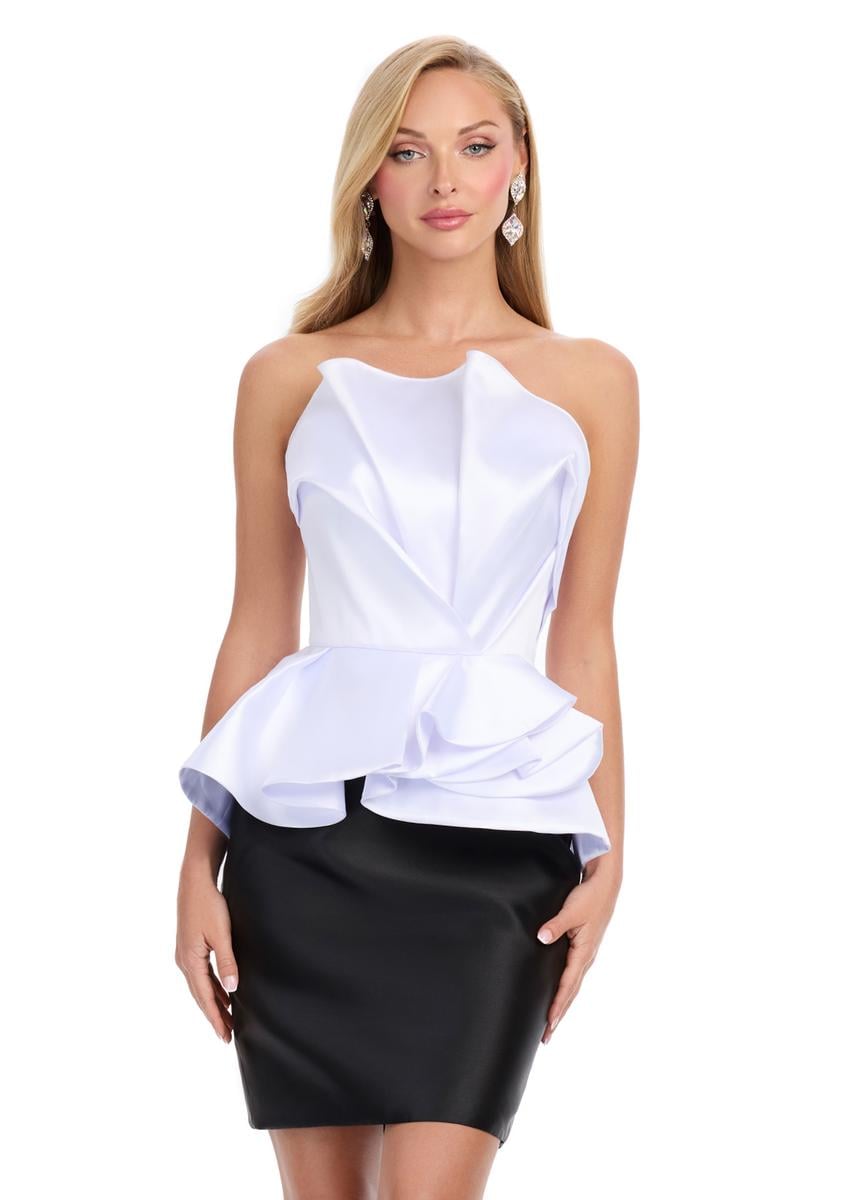 ASHLEYlauren 4800 – White/Black
