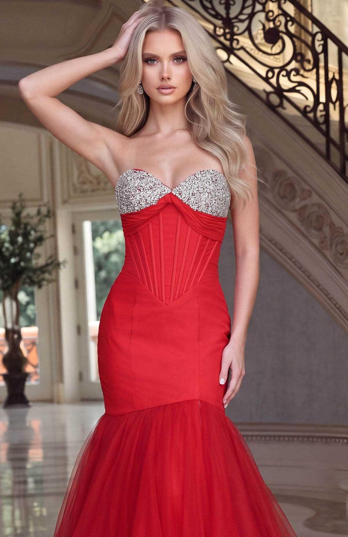 Jovani 48974 in Red