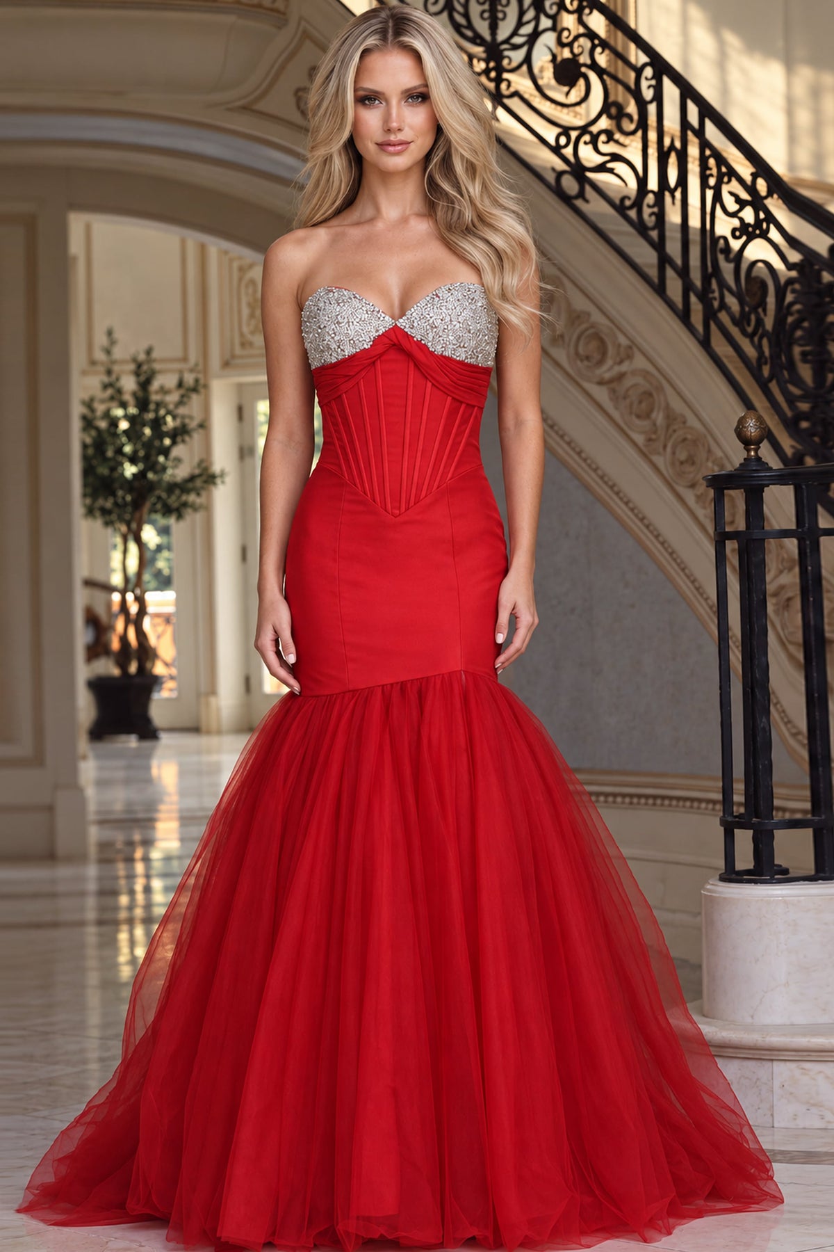 Jovani 48974 in Red