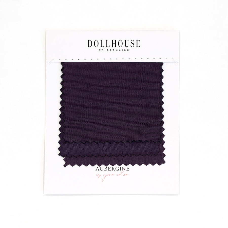 Aubergine Color Swatch – Doll House Bridesmaids