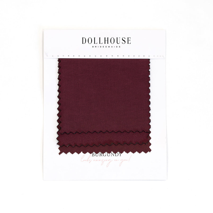 Burgundy Color Swatch – Doll House Bridesmaids