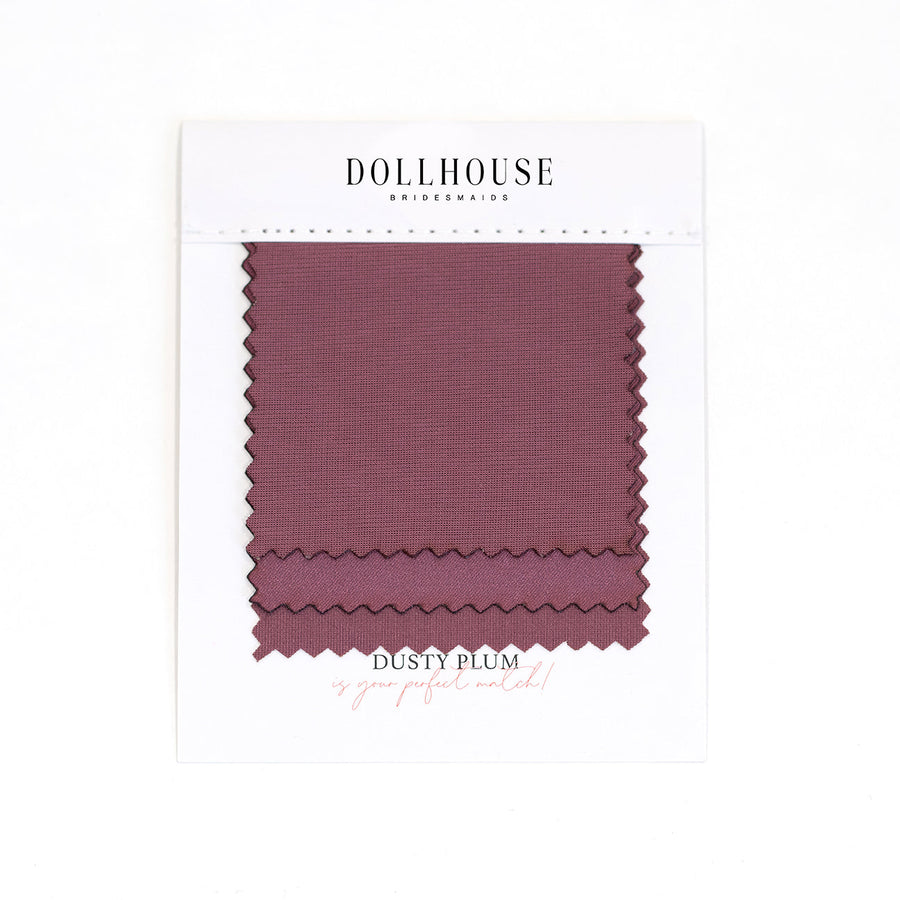 Dusty Plum Color Swatch – Doll House Bridesmaids