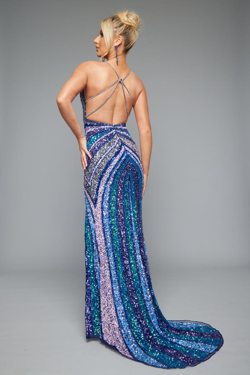 Jasz Couture 7665 – Navy/Multi